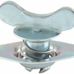 Allstar Quick Turn Fastener, Self Ejecting, Wing Head, 7/16 x 0.500 in Body, Steel, Zinc Oxide, Set of 10