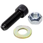 Allstar Brake Rotor Bolt, 5/16-18 in Thread, 1 in Long, Allen Head, Nuts / Washers Included, Steel, Black Oxide, Set of 10