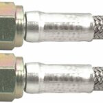 Brake Hose, 18 in Long, 3 AN Hose, 3 AN Straight Female to 3 AN Straight Female, Braided Stainless, PTFE Lined, Each