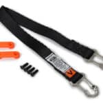 Hans Head and Neck Support Tether, Sliding Post Tether, Replacement, 18 in Length, Black, Head and Neck Support, Kit