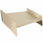 HRP Nose Wing, 1 in Dish, Super Boards, Aluminum, Natural, Sprint Car