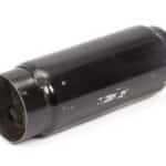 SCHOENFELD, Muffler, 2.75 in Center Inlet, 3 in Center Outlet, 3 in Diameter Body, 9 in Long, Steel, Black Paint, Each