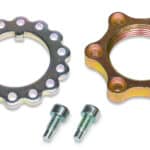 Spindle Nut, Keyed Washer / Screws Included, Steel, Cadmium / Zinc Oxide, 10 Degree Front Spindle, Sprint Car, Kit