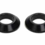 Tapered Spacers 1/2in ID 1/4in Thick Black 2pk