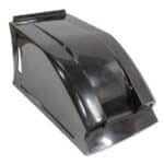 Dual Duct Inside Rail Hood Black