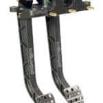 Wilwood Pedal Assembly, Brake / Clutch, 6.25 to 1 Ratio, 11.89 in Long, Reverse Swing Mount, Aluminum, Black Paint