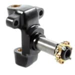 WINTERS Straight Snout Spindle - BLACK -W/locknut SPRINTCAR