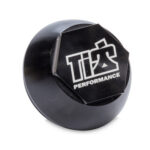 Drive Flange Dust Cover, Screw-On, Ti22 Logo, Aluminum, Black Anodized, Ti22 Aluminum Front Hubs, Each