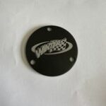 Winters Drive Flange Dust Cover, 3-Bolt, Aluminum, Black Anodized, 5 On 5 Hubs