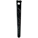 Triple X Pitman Arm, Straight Broach, Aluminum, Black Anodized, Sprint Car