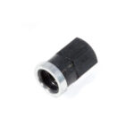 Allstar Nut, 3/8-16 in Thread, Short, Aluminum, Black Anodized, Quick Change Gear Covers, Each