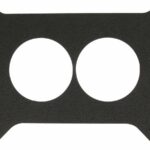 Allstar Carburetor Base Plate Gasket, 2-Barrel, 2 Hole, 0.063 in Thick, Composite, Holley