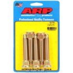ARP Wheel Stud, 1/2-20 in Thread, 3.125 in Long, 0.680 in Knurl, Chromoly, Cadmium, Mopar Drum, Set of 5