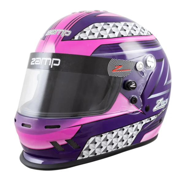 Zamp RZ-37Y Youth Helmet - Pink Purple, 56cm