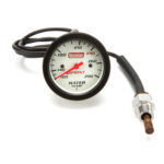 Quickcar Water Temperature Gauge, Sprint, 100-280 Degree F, Mechanical, Analog, Full Sweep, 2-5/8 in Diameter, White Face, QuickCar Sprint Panels, Each