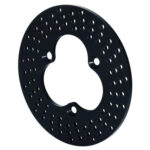 Wilwood Brake Rotor, Drilled, 10.200 in OD, 0.313 in Thick, 3 x 5.00 in Bolt Pattern, Aluminum, Black Anodized