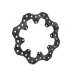 Wilwood Brake Rotor, Drilled / Scalloped, 11.750 in OD, 0.350 in Thick, 8 x 7.000 in Bolt Pattern, Steel, Black Oxide