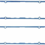 FEL-PRO Valve Cover Gasket, 0.250 in Thick, Steel Core Silicone Rubber, Small Block Chevy, EACH