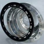 DXI POLISHED 7.5″ INNER BARREL WHEEL HALF WITH ANODISED BEADLOCK RING