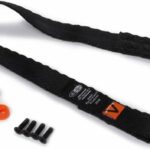 HANS Head and Neck Support Tether, Pro Ultra, Sliding Quick Click Tether, Replacement, 18 in Length, Black, Head and Neck Support, Kit
