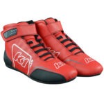 K1 RACEGEAR Driving Shoe, GTX-1, Mid-Top, SFI 3.3/5, Leather Outer, Nomex Inner, Red,