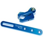 TANNER Exhaust Clamp, Honda Style, Aluminum, BLACK Anodized, Kit