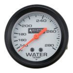 Allstar Water Temperature Gauge, 140-280 Degree F, Mechanical, Analog, Full Sweep, 2-5/8 in Diameter, Silver Face
