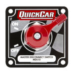 Quickcar, Battery Disconnect, Rotary Switch, Panel Mount, 250 Amps, 12V, Alternator Posts, Aluminum On / Off Panel, Flag Design, Each