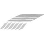 Tyre Siper Blades, Steel, Allstar Heater Tyre Siper / 8 Blade Siper