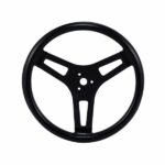 ARP Steering Wheel, 15", Flat, Rubber Grip, Aluminium