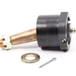 Howe Ball Joint, Precision, Extreme Duty, Take-A-Part, Greasable, Upper, Screw-In, 1.500 in/ft Taper, 3.34 in Stud, 1/2-20 in Thread, Aluminum Cap, Black Anodized