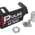 Pulse Helmet Tear Off Ramp, Adjustable, Silver Aluminum Post Included, Black