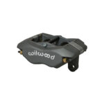 Wilwood Brake Caliper, Dynalite, 4 Piston, Aluminum, Gray Anodized, 12.720 in OD x 1.250 in Thick Rotor, 3.500 in Lug Mount