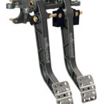 Wilwood Pedal Assembly, Brake / Clutch, 6.25 to 1 Ratio, 12.05 in Long, Forward Swing Mount, Aluminum, Black Paint