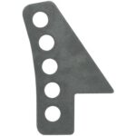 Allstar, Trailing Arm Bracket, Frame Mount, Weld-On, Adjustable, 3/4 in Holes, Steel, Natural, Each