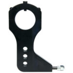 Allstar, Trailing Arm Bracket, Lower, Clamp-On, Shock Mount, 3 in OD Axle Tubes, Aluminium, Black Anodized, Each