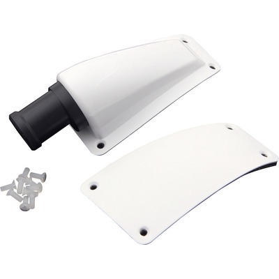 Helmet Air Inlet, Side Mount, Forced Air, Quick Lock Nozzle, White, BR.1