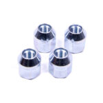 Wheel Nut, Lug Nut, Acorn Bulge, 1/2-20 in Right Hand Thread, 13/16 in Hex Head, 60 Degree Seat, Open End, Steel, Zinc, Each