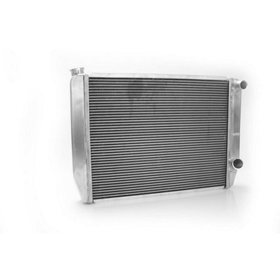 Griffin, Radiator, Universal Fit, 27.5 in W x 19 in H x 3 in D, Passenger Side Inlet, Passenger Side Outlet, Aluminium, Duel Pass, Natural, Universal, Each