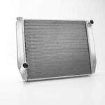 Griffin, Radiator, Universal Fit, 26 in W x 19 in H x 3 in D, Passenger Side Inlet, Driver Side Outlet, Aluminum, Natural, Each
