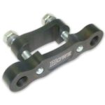 Howe, Panhard Bar Mount, Clamp-On, IMCA Approved, Adjustable, Billet Steel, Black Powder Coat, Rod End to 2 in Square or Rectangle Tubing, Kit
