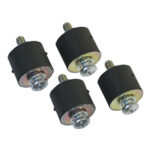 MSD, Vibration Isolation Mount, 0.75 x 0.63 in, MSD 5 / 6 / SCI / Digital-7-Series, Rubber, Set of 4