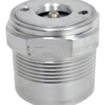 QA1 Ball Joint Housing, Greasable, Upper, Screw-In, 1.438 in Ball, Steel, Zinc Oxide