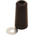 QA1 Bump Stop, Cone, 1.5 in OD, 3 in Tall, Snap-In, Polyurethane, Black, Universal