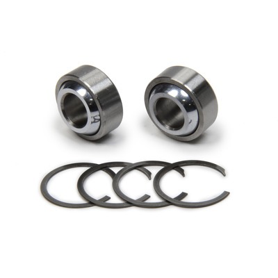 QA1 Spherical Bearing, 0.625 in ID, 1 in OD, 1 in Thick, PTFE Lined, Steel, Kit