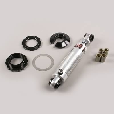 QA1 Shock, Ultra Ride, Aluminum, Clear Anodized, 12.625 in./9.50 in. Extended/Collapsed Lengths, Eyelet Ends