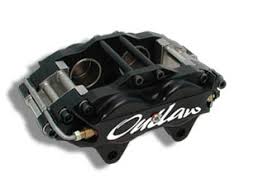 Outlaw Brake Caliper, 4000 Series, LH, .81in Rotor Width, 1.88in/1.75in Pistons, Lug Mount