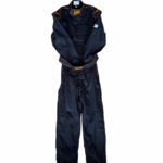 ARP Race Suit Plain Black with Orange Highlights Medium Single Layer