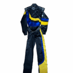 ARP Striped Trifecta Yellow Blue Race Suit Single Layer Medium