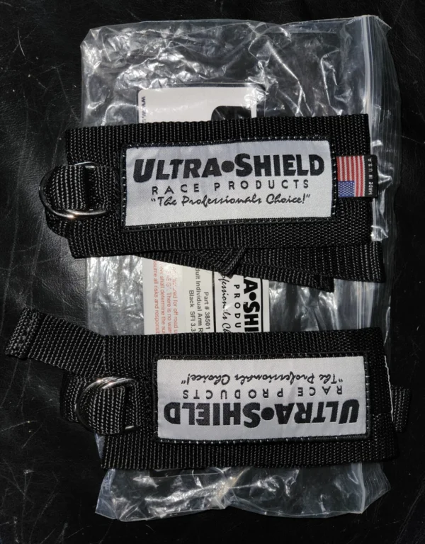 Ultra Shield Adult Individual Arm Restraints SFI 3.3 Black